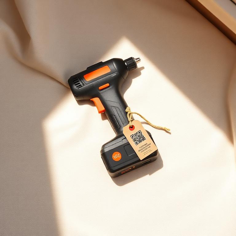 Tools & field equipment labelled with a Safe Belongings QR tag