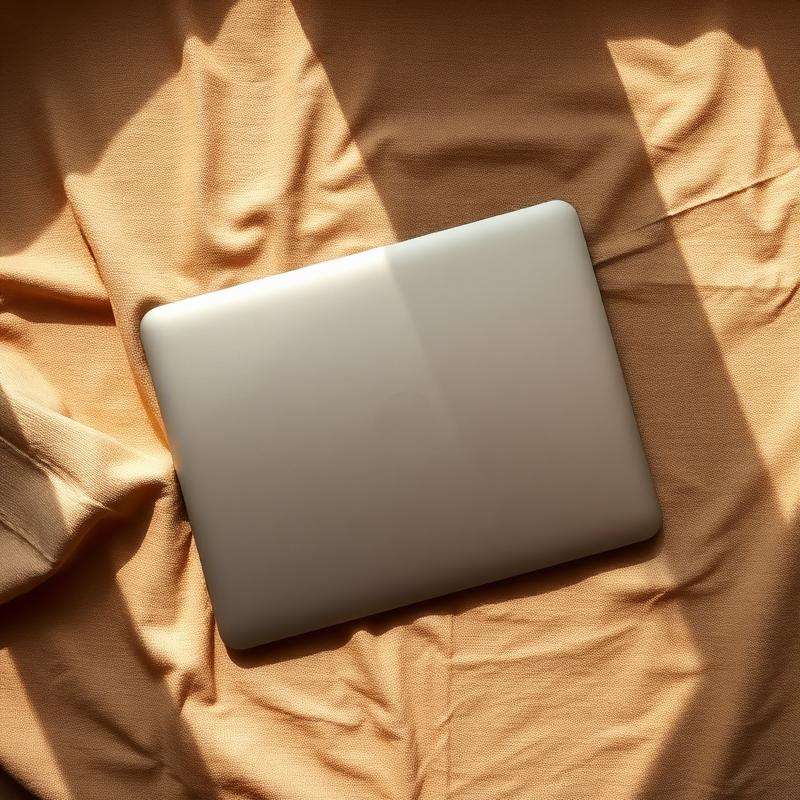 Laptop labelled with a Safe Belongings QR tag